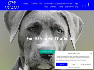 Scent Dog Training website